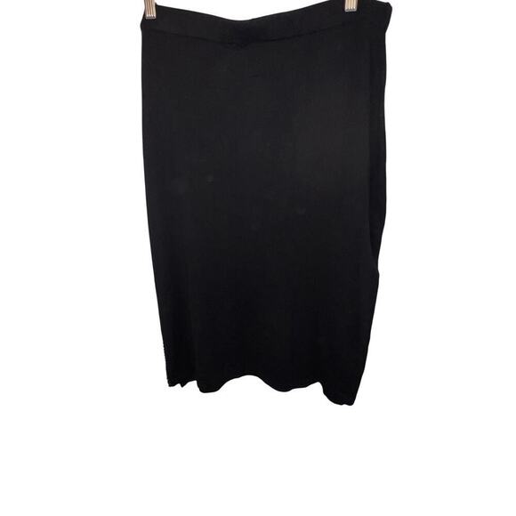 Calligraphy XL, Goth micro ribbed a-line beaded side slit knit midi skirt new
￼ - Picture 2 of 9